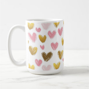 Mooi patroon voor Valentijnsdag Koffiemok