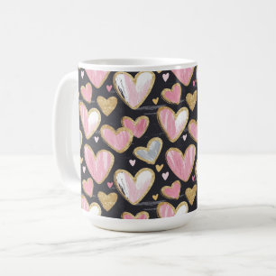 Mooi patroon voor Valentijnsdag Koffiemok