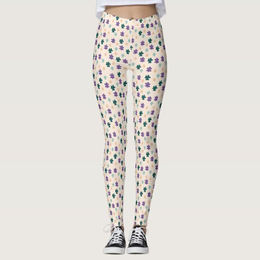 Mooi patroonpatroon leggings (Voorkant)