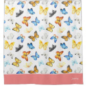 Mooi patroonpatroon met de naam Roze Douchegordijn (Voorkant)