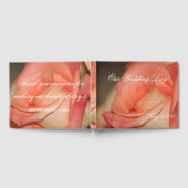 Mooi Peach Roos bruiloft gastenboek (Volledig)