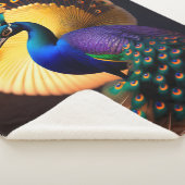 Mooi Peacock Sherpa Blanket Deken (3/4)