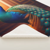 Mooi Peacock Sherpa Blanket Sherpa Deken (3/4)