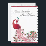 Mooi Peacock-Vrijgezellenfeest Kaart<br><div class="desc">Deze unieke, mooie uitnodiging tot het rusten van de bruidskruid zal een voorbode zijn voor je mooie trouwdag. Uw gasten zullen de schoonheid van de pauw bewonderen in deze van een vriendelijke kaart. Zij zullen u als de bruid-aan-be verheugen. Na deze prachtige uitnodiging tot het douchen van de bruid kunnen...</div>