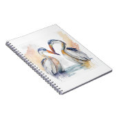 Mooi Pelikaan Paar, Pelikaan Liefde Bonden Notitieboek (Rechterzijde)