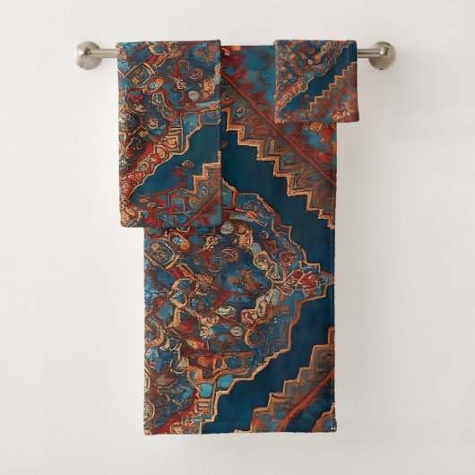 Mooi Perzisch oud patroonmodern Collectie Bad Handdoek (Insitu)