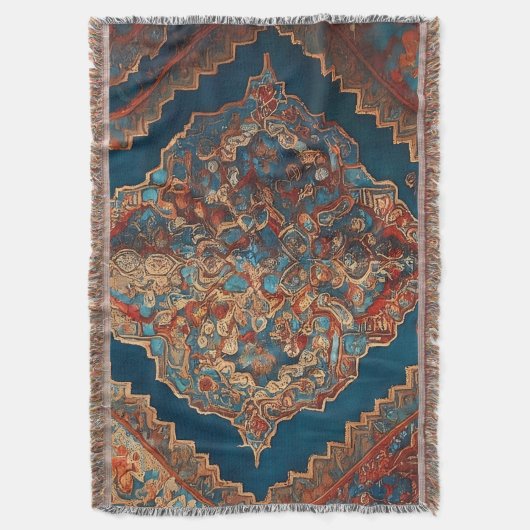 Mooi Perzisch oud patroonmodern Collectie Deken (Voorkant Verticaal)