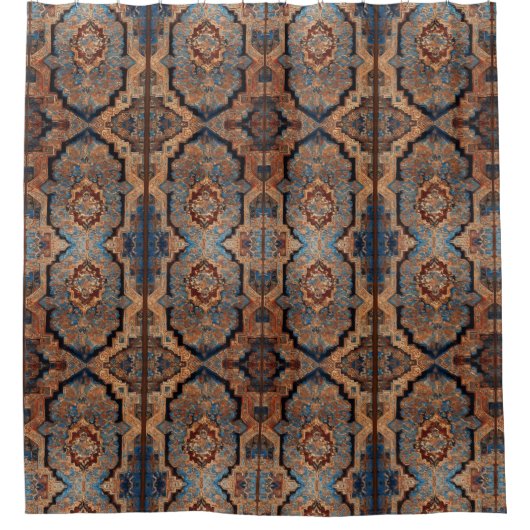 Mooi Perzisch oud patroontje Populair Collectie Douchegordijn (Voorkant)