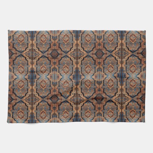 Mooi Perzisch oud patroontje Populair Collectie Theedoek (Horizontaal)