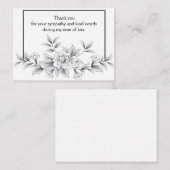 Mooi Petal bedankt Notitiekaartje (Voorkant / Achterkant)