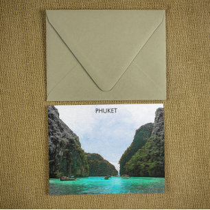 Mooi Phuket Thailand Aerial Uitzicht Briefkaart