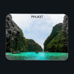 Mooi Phuket Thailand Aerial Uitzicht Magneet<br><div class="desc">Amazing Tropical Phuket Thailand Photo Magnet met een panoramisch uitzicht over het landschap van het grootste Thaise eiland en de bekende reisbestemming. Het werkt geweldig als een toeristische souvenir of cadeau idee.</div>