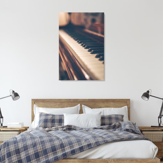 Mooi Piandesign Canvas Afdruk (Insitu (Slaapkamer))