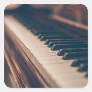 Mooi Piandesign Vierkante Sticker