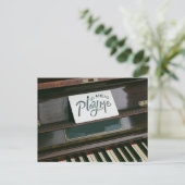 Mooi piano briefkaart (Staand voorkant)