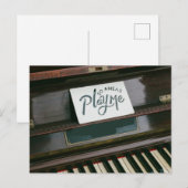 Mooi piano briefkaart (Voorkant / Achterkant)