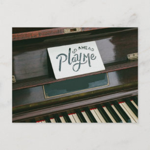 Mooi piano briefkaart