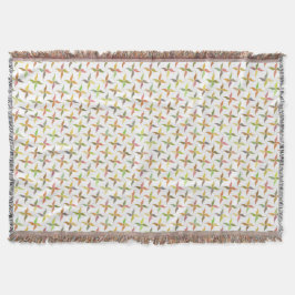 Mooi Pinwheel Patroon Warme Pastels Landelijk Deken