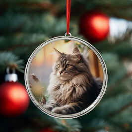Mooi pluizig kat Ornament