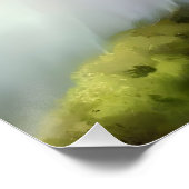 Mooi pluizig kattenschilderij perfect poster (Hoek)