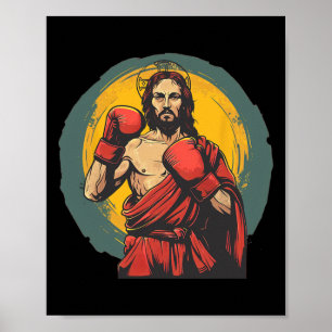 Mooi ponsen Jezus kostuum voor Boxer en Boxing R Poster