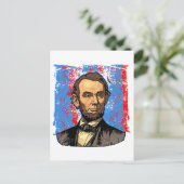 Mooi portret van Abraham Lincoln Briefkaart (Staand voorkant)
