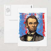 Mooi portret van Abraham Lincoln Briefkaart (Voorkant / Achterkant)