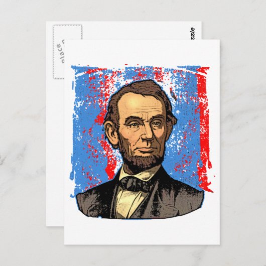 Mooi portret van Abraham Lincoln Briefkaart (Voorkant / Achterkant)