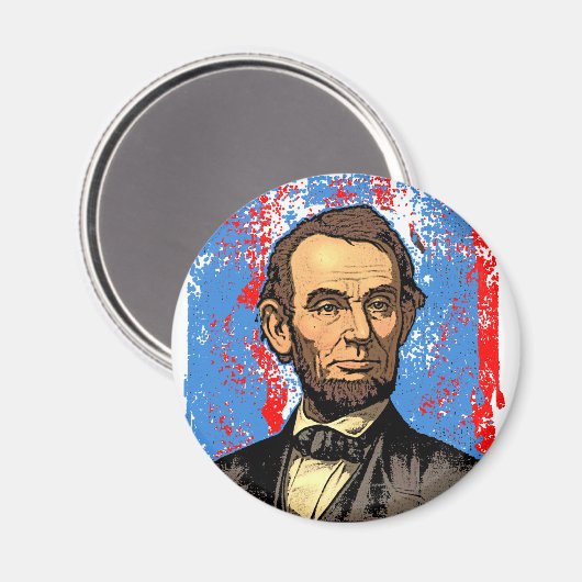 Mooi portret van Abraham Lincoln Magneet (Voorkant / Achterkant)