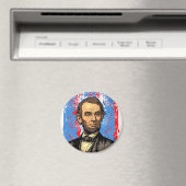 Mooi portret van Abraham Lincoln Magneet (Insitu (Vaatwasser))