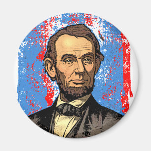 Mooi portret van Abraham Lincoln Magneet