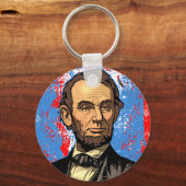Mooi portret van Abraham Lincoln Sleutelhanger (Voorkant)