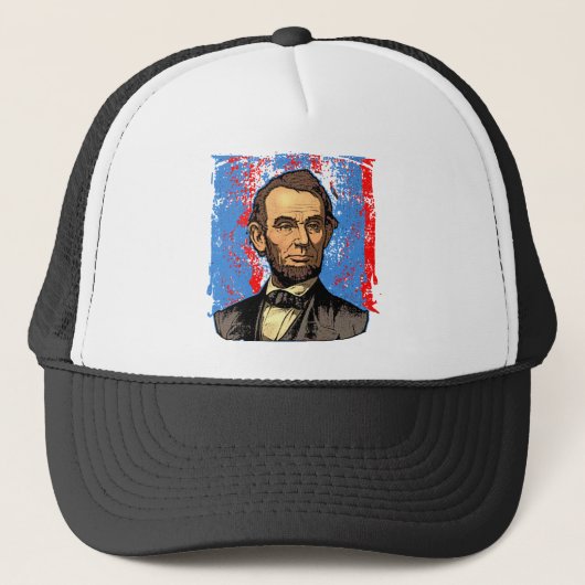 Mooi portret van Abraham Lincoln Trucker Pet (Voorkant)