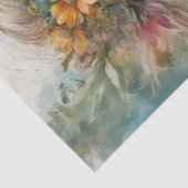 Mooi Portret Vrouw Decoupage Meubels Tissuepapier (Detail)