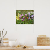 Mooi Poster Iris Irise Flower Garden (Keuken)