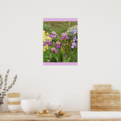 Mooi Poster Iris Irise Flower Garden (Keuken)