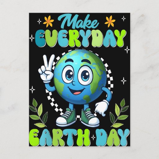 Mooi poster op Earth Day 2026 Briefkaart (Voorkant)