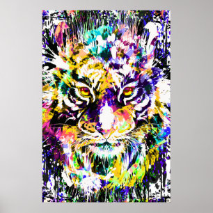 Mooi Poster Tiger   Colorful Tiger Poster