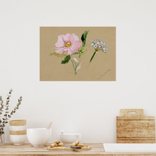 Mooi  Poster van Botanische Illustratie (Keuken)