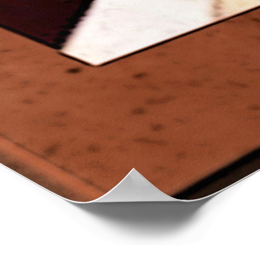 Mooi Poster van de Deco Lady van de Kunst (met vog (Hoek)