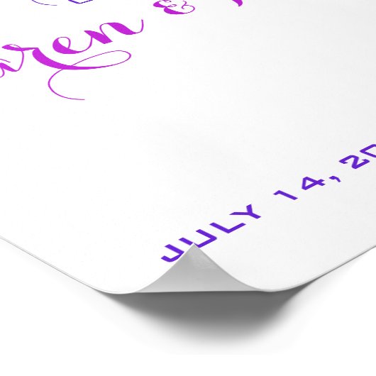 Mooi Poster voor het Welkomsthuwelijk (Hoek)