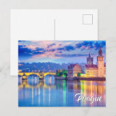 Mooi Praag, Tsjechië Briefkaart (Voorkant / Achterkant)