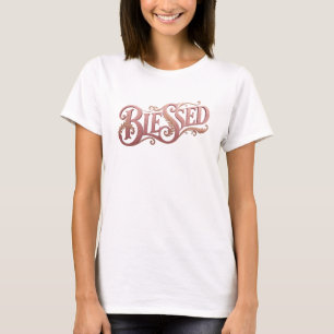 Mooi & prachtig BLESSED 2D Stijlverklaring T-shirt