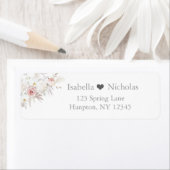 Mooi, prachtig, elegant mailinglabel etiket (Insitu)