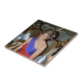 Mooi! Princess Diana Thailand 1988 Tegeltje (Zijkant)