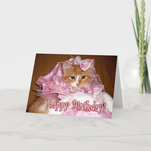 Mooi Prinses Kitten - Gefeliciteerd! Kaart (Voorkant)