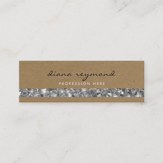 Mooi professioneel visitekaartje + edelstenen stre (Voorkant)