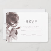 Mooi Prume Bloemige Trouw-RSVP Kaart (Voorkant)