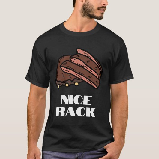 Mooi rack - grappige ribben en BBQ T-shirt (Voorkant)