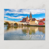 Mooi Regensburg, Duitsland Briefkaart (Voorkant)